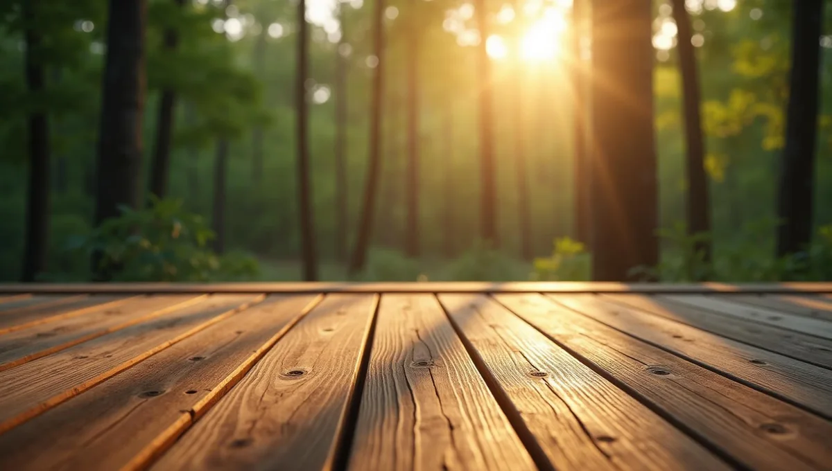 Stock de bois empilé sur la plateforme de Ceret